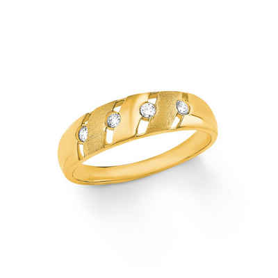 Amor Goldring für Damen, Gold 333, Zirkonia synth. (Ring, 1-tlg)