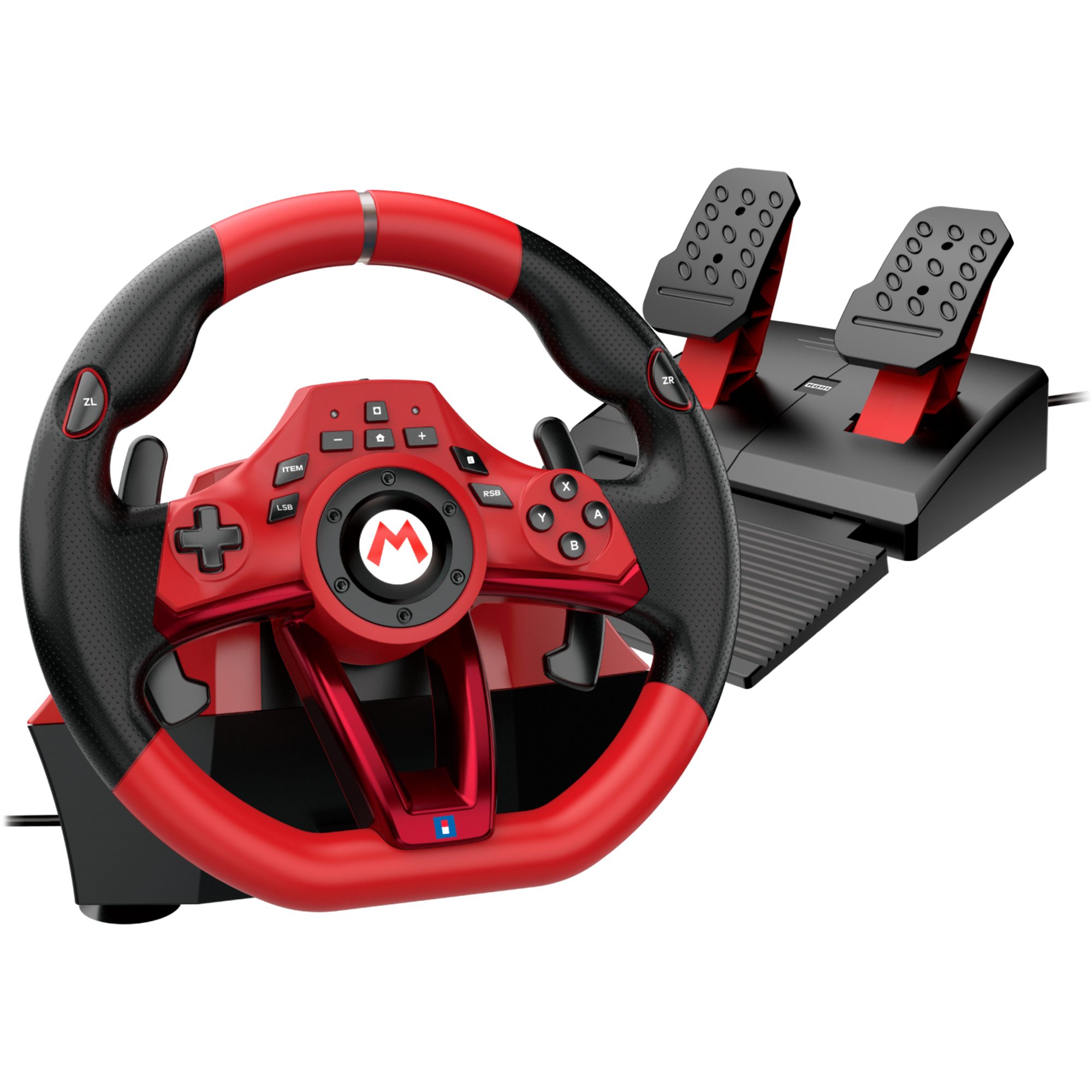 HORI HORI Mario Kart Racing Wheel Pro Deluxe, Simulatoren-Set, (für Gaming-Lenkrad