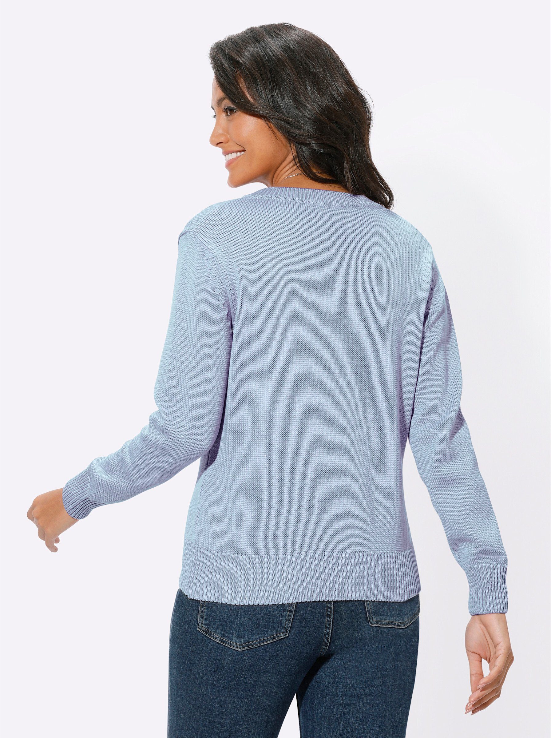 Witt Strickpullover V-Ausschnitt-Pullover günstig online kaufen