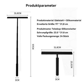 DOPWii Duschabzieher Vielseitiger Wischer Für Fensterglas,Boden,Mit Ausziehbarem Griff