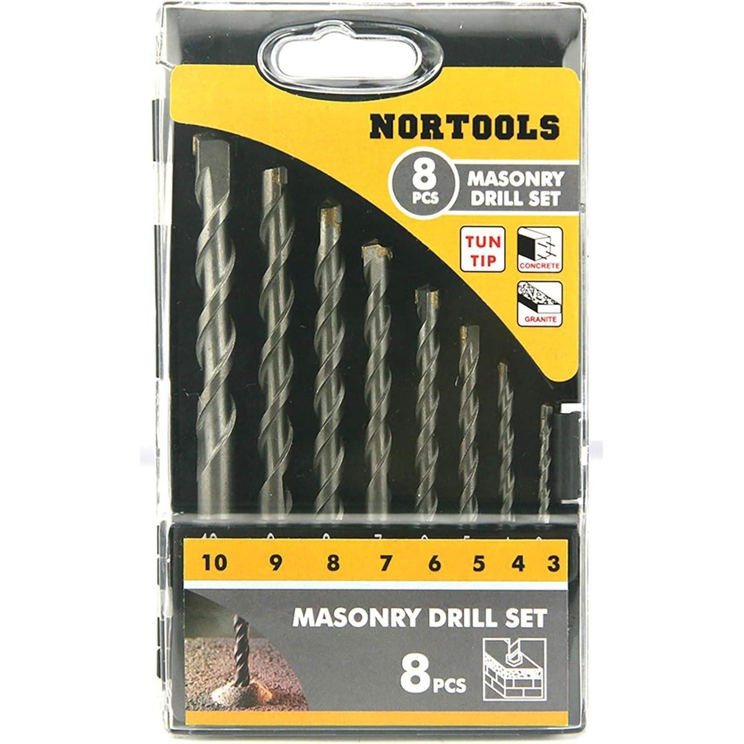 LuxusKollektion Bohrersatz Bohrersatz Beton Hartmetallspitze 3 4 5 6 7 8 9 Einheitsgröße Set 3