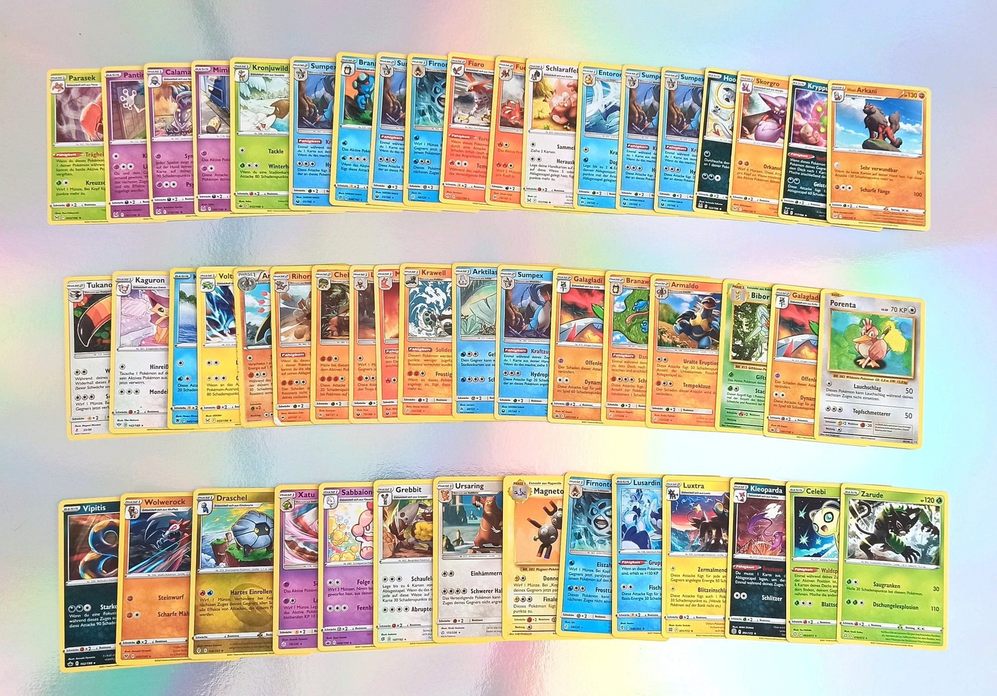The Pokémon Company International Sammelkarte 50 seltene * Stern Pokémon-Karten RARE - Deutsch - Sortiert und zufäll
