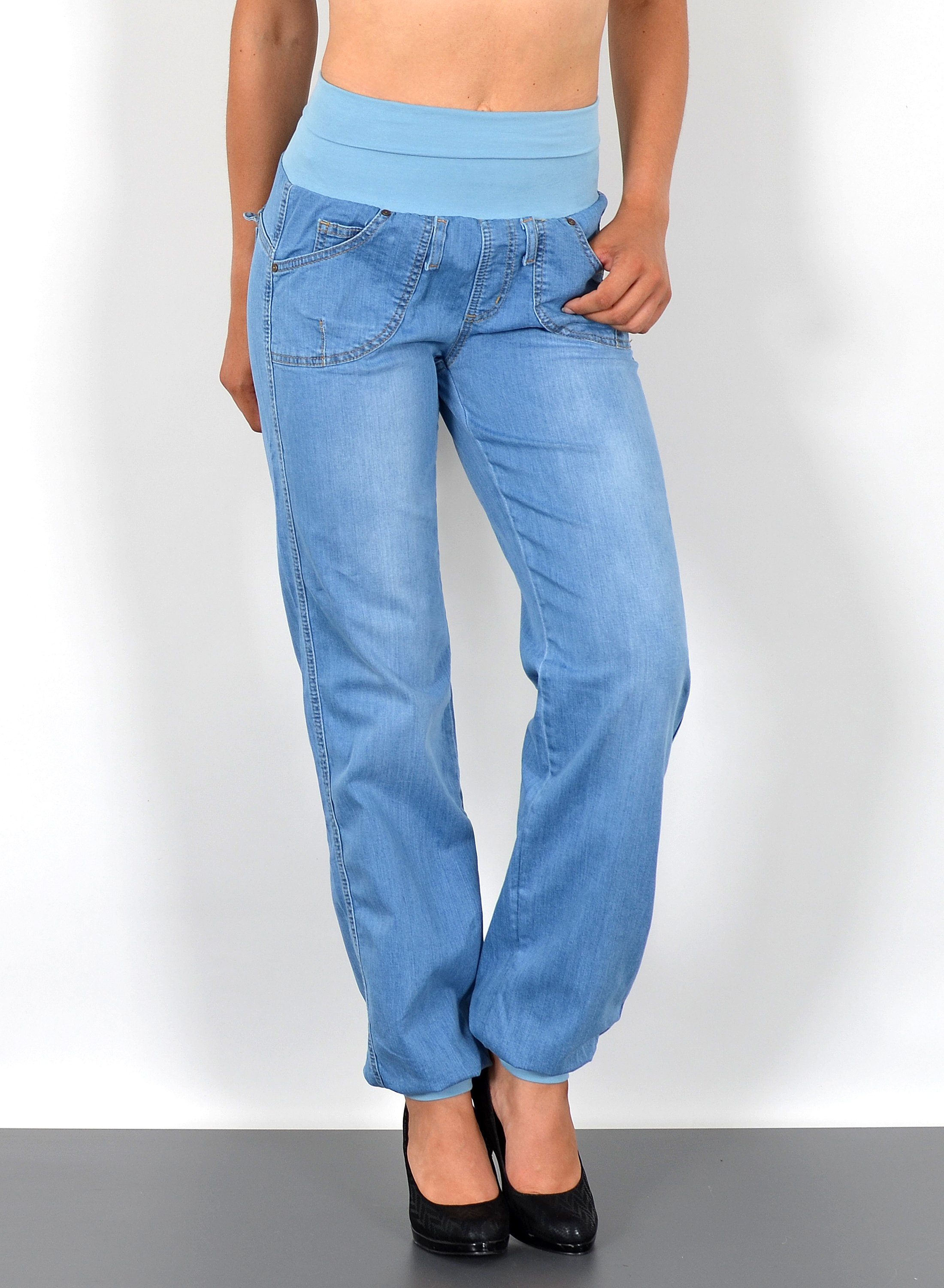 ESRA Pumphose Damen Jeanshose Pumphose hohe günstig online kaufen