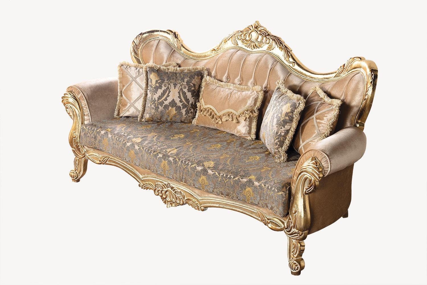 JVmoebel Sofa Chesterfield Barock Dreisitzer Couch Möbel Polstersofa, Made in Europe