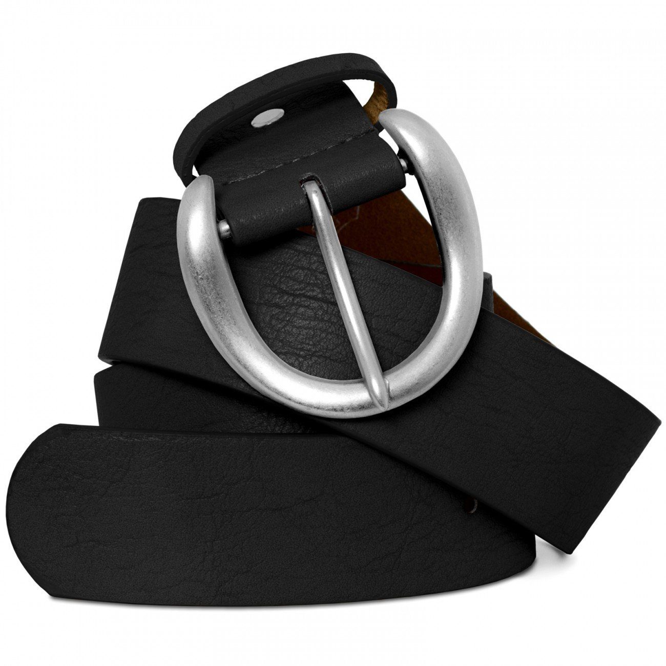 Caspar Synthetikgürtel Caspar GU274 breiter Damen Vintage Gürtel mit gebürs günstig online kaufen