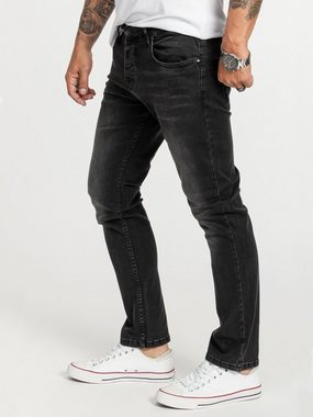 Rock Creek Regular-fit-Jeans Herren Jeans Stonewashed Schwarz RC-2409