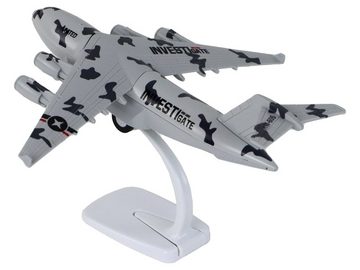 LEAN Toys Spielzeug-Flugzeug Flugzeug Militärflugzeug Camouflage HW-605 Tarnmuster Spielzeug Sounds