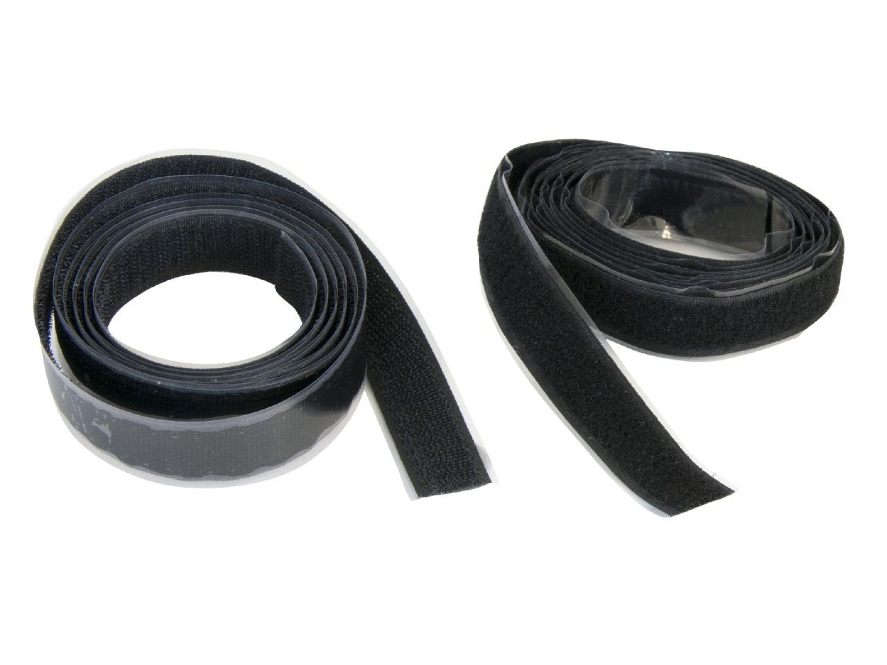 Nespoli Klebehaken Nespoli Klettband schwarz 150 cm, x 2