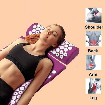 Coonoor Akupressurmatte Massage Set - zur Erleichterung der Kopf-Nackenschmerzen