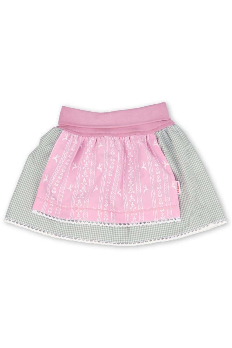 P.Eisenherz Trachtenkleid Baby Rock - VICHY/HIRSCHE - hellglrün/rosa
