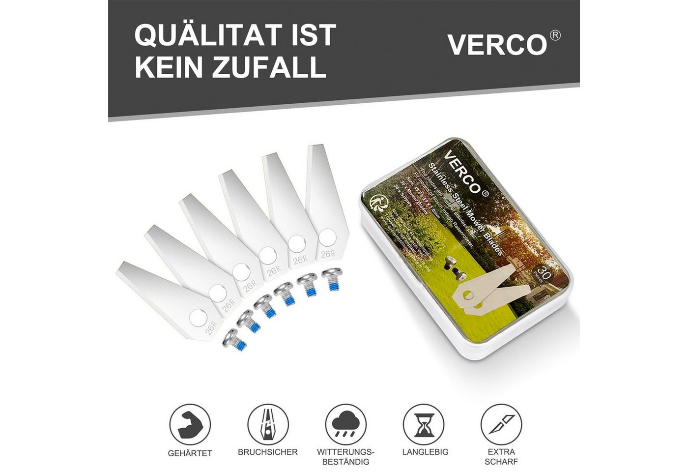 VERCO Mährobotermesser für Bosch Indeg... VERCO Mährobotermesser für Bosch Indeg...