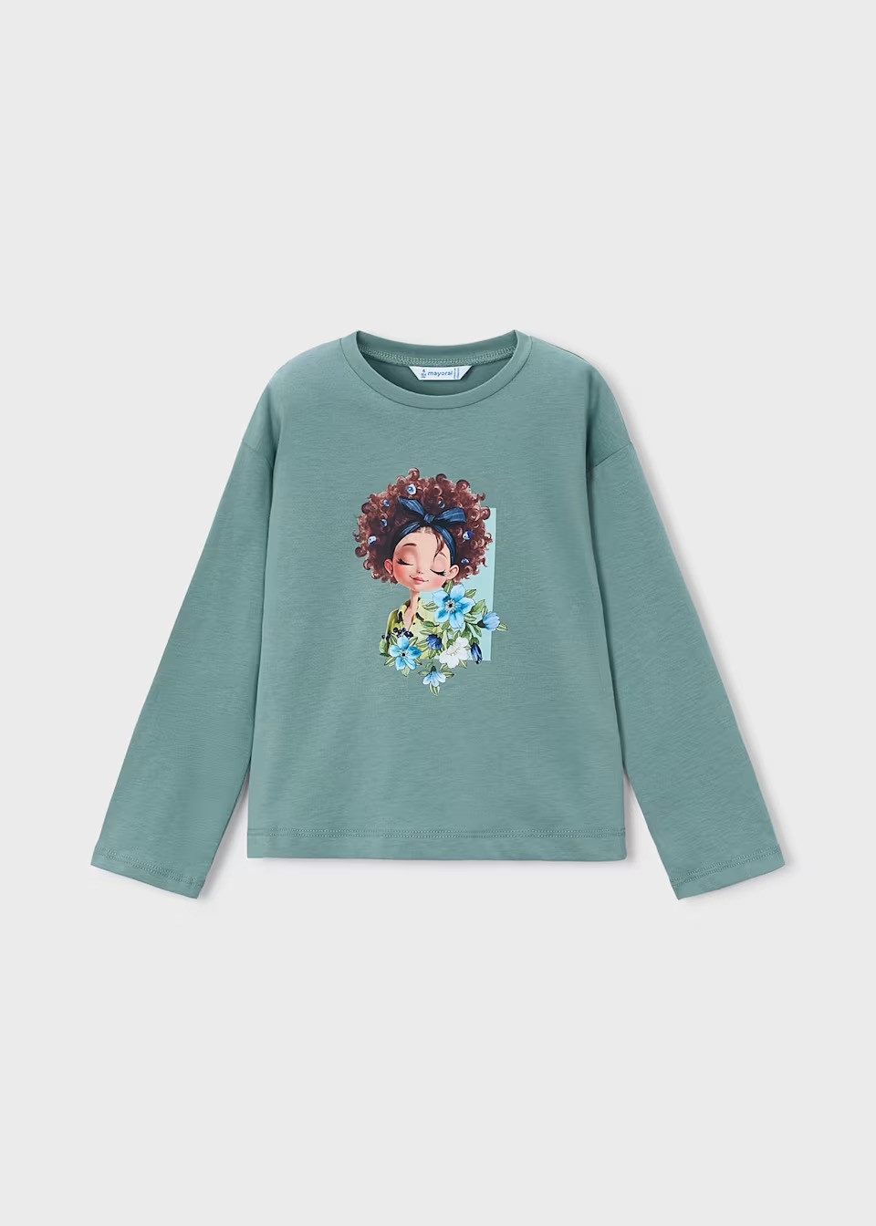 Mayoral Langarmshirt Grün für Mädchen (400364)