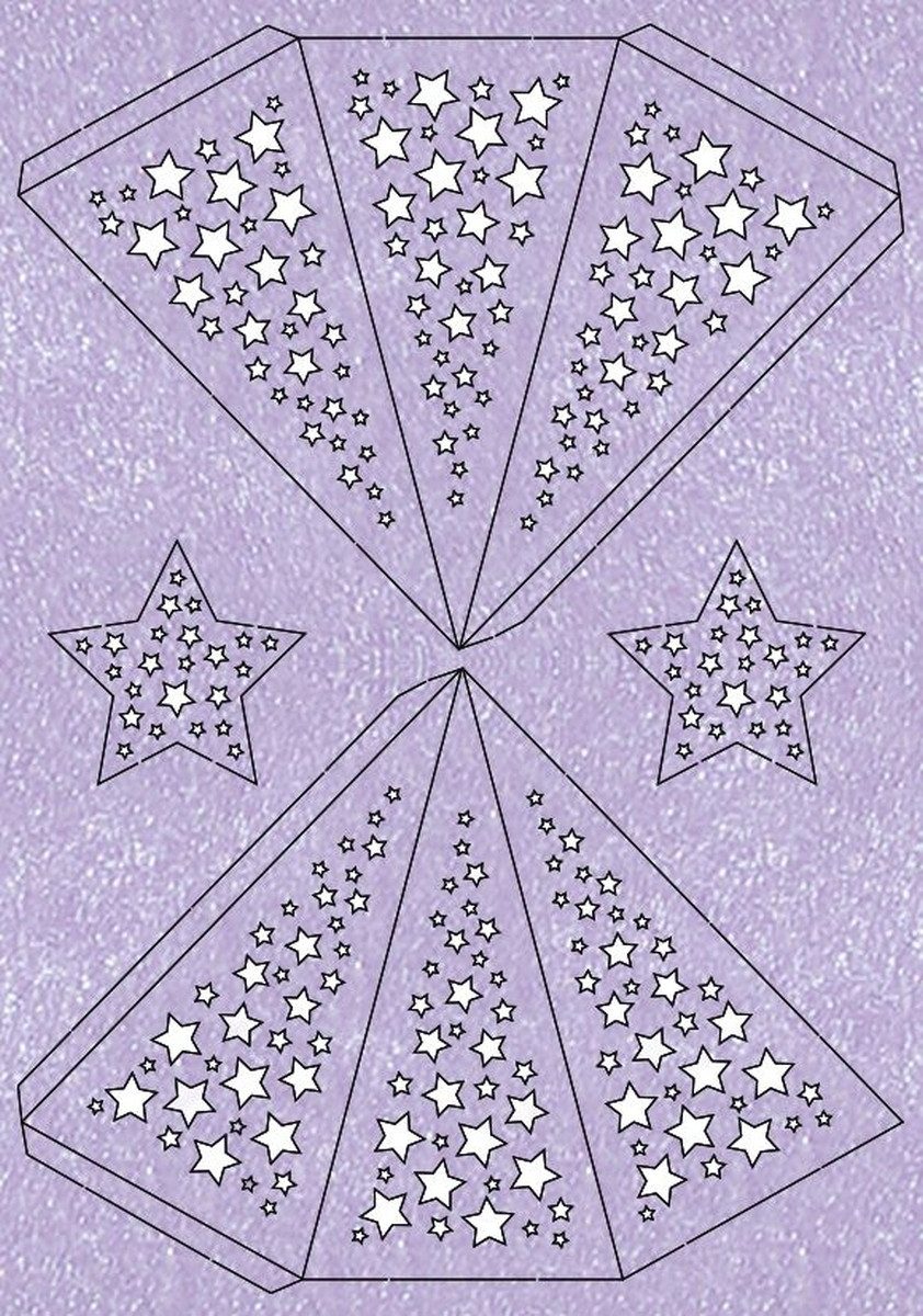 Ursus - Ludwig Bähr Bastelfilz Bastelset Modena-Stern Stars 200g/qm A4 lavendel