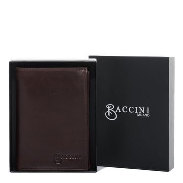 BACCINI Geldbörse Leder Geldbeutel Herren JAN, Portemonnaie Echtleder für Herren, Wallet, Brieftasche braun-cognac