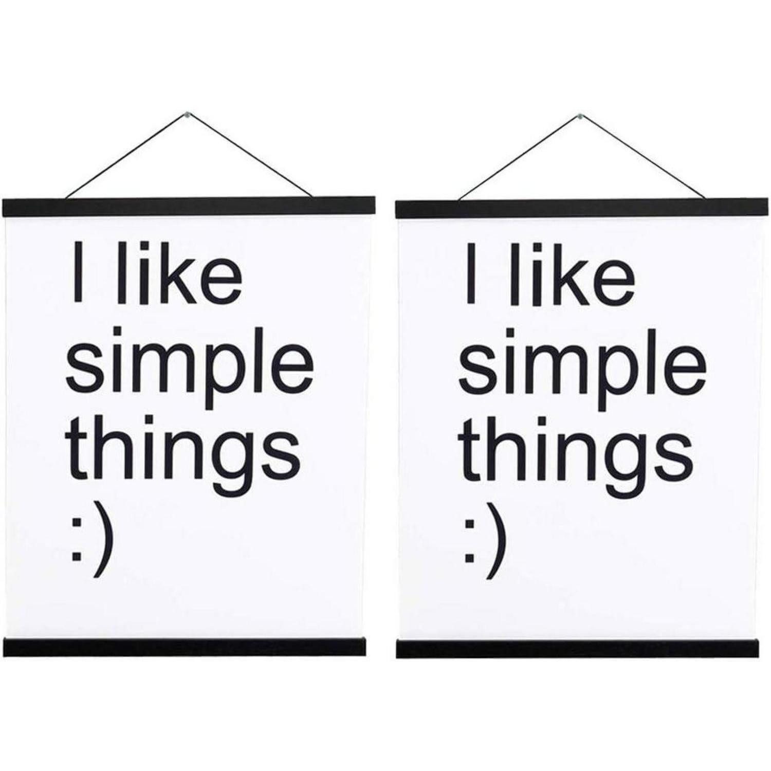LuxusKollektion Bilderleiste Posterleiste Posterschiene Magnet Schwarz 120L x 1.8B cm 2 Packungen