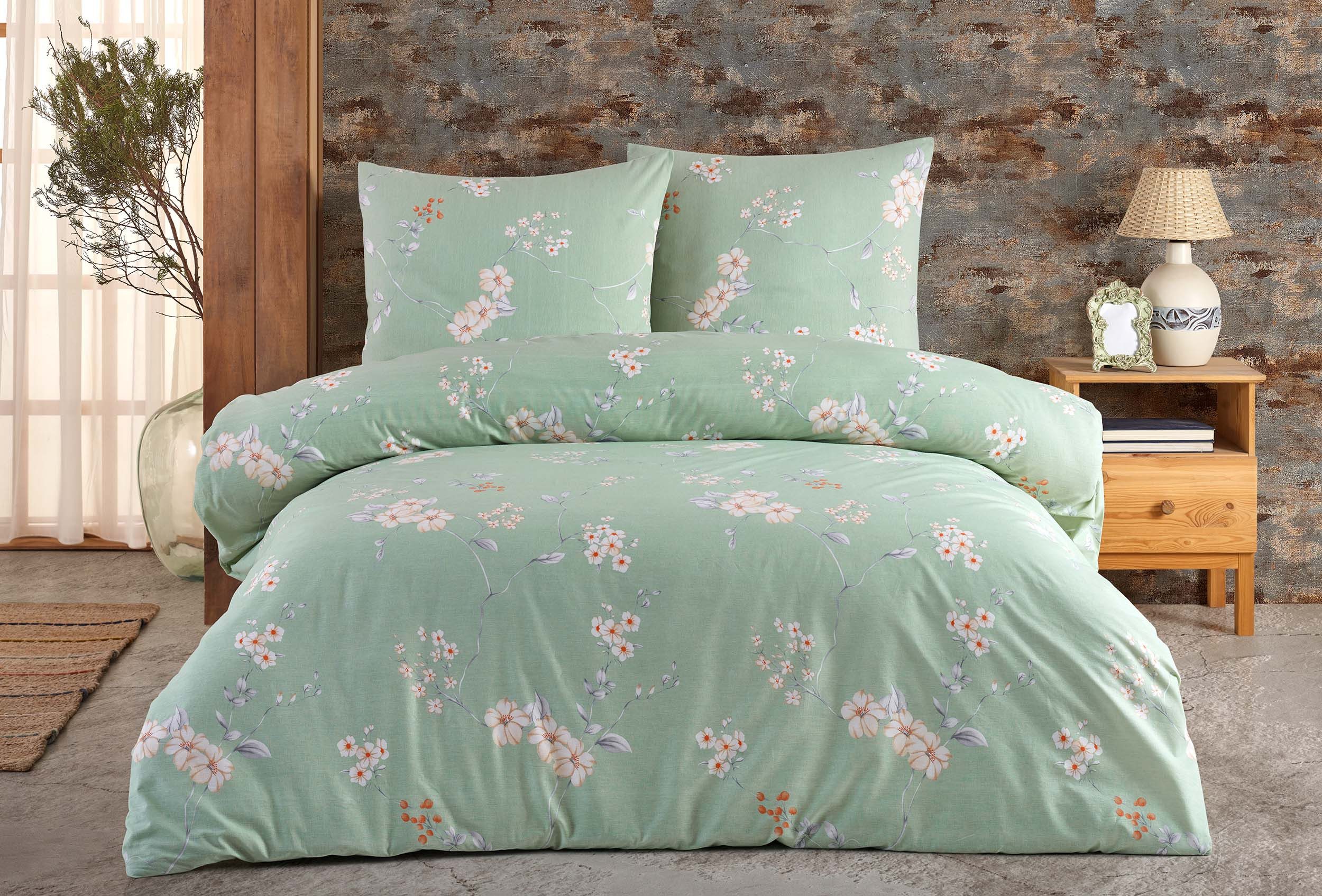 Buymax Bettwäsche Adalia, Aria, Renforcé, 3 teilig, Bettbezug-Set 200x220 c günstig online kaufen