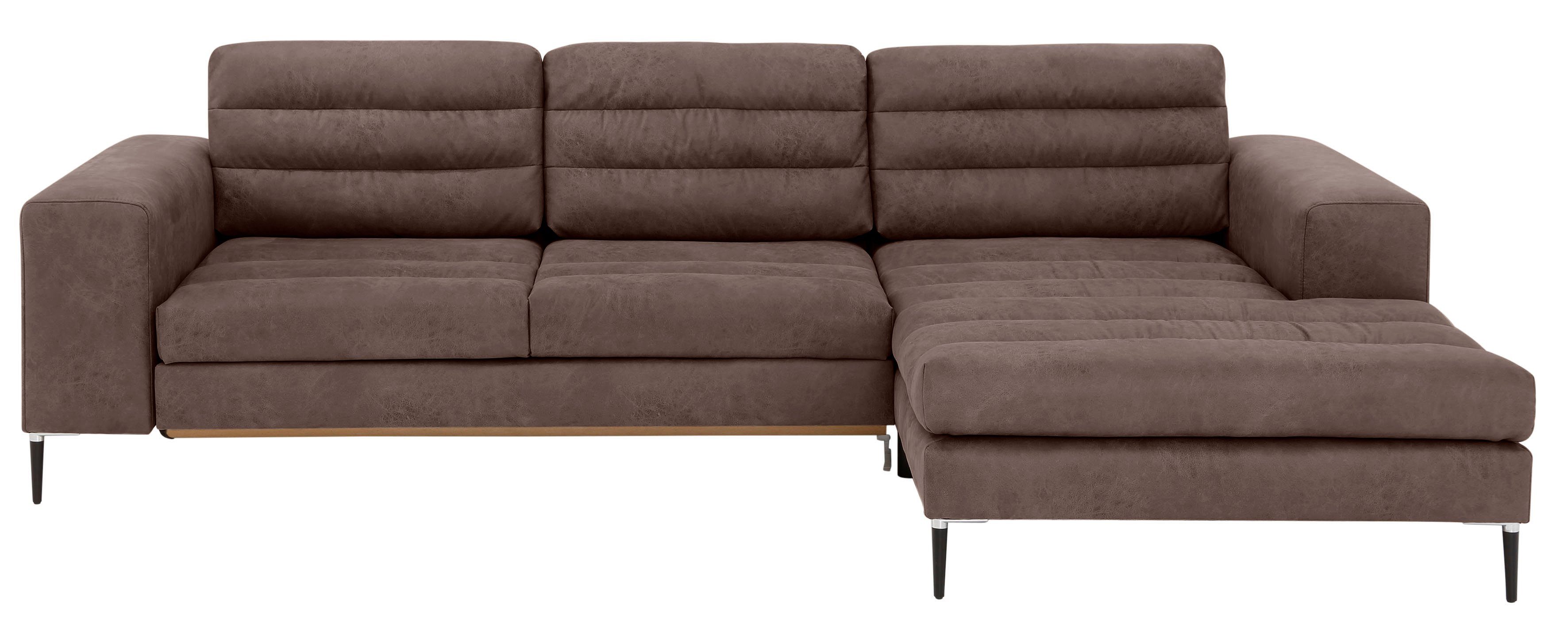 Home affaire Ecksofa x x 88cm Brandwood, 88cm (277cm ohne x x 172cm) Bettfunktion (297cm oder 172cm)