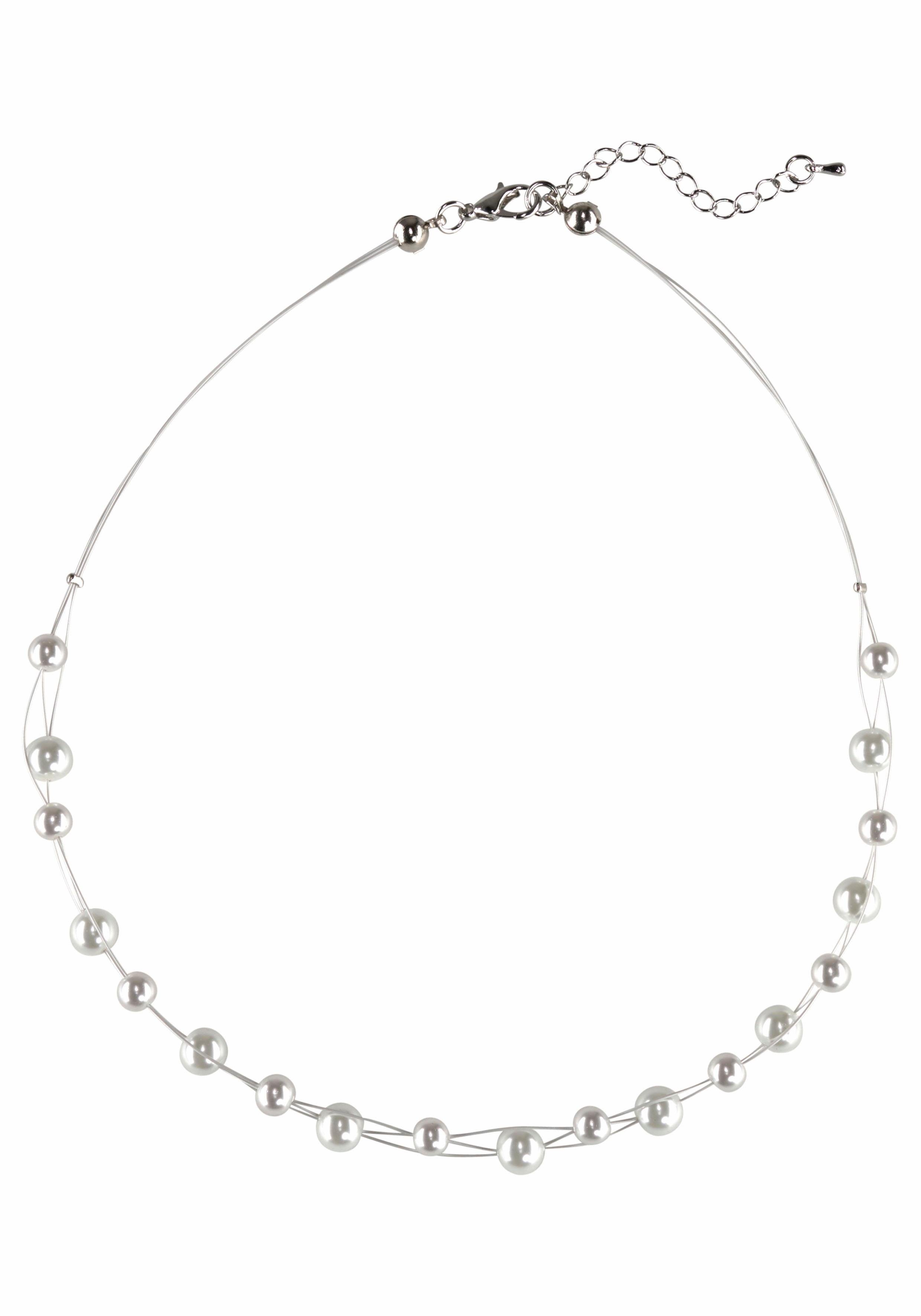 Firetti Collier Drahtcollier, 3 reihig (1-tlg), mit Glasperle