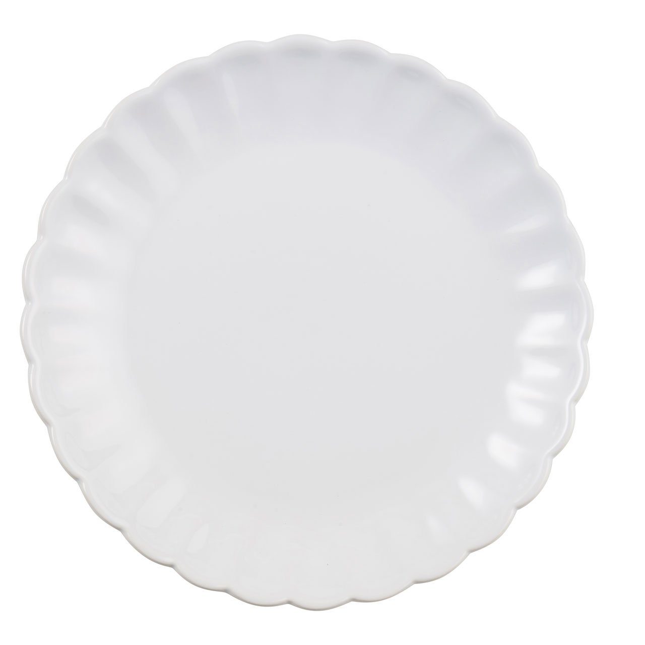 Ib Laursen Speiseteller Mynte Teller Pure White 28cm Steingut Geschirr Essteller