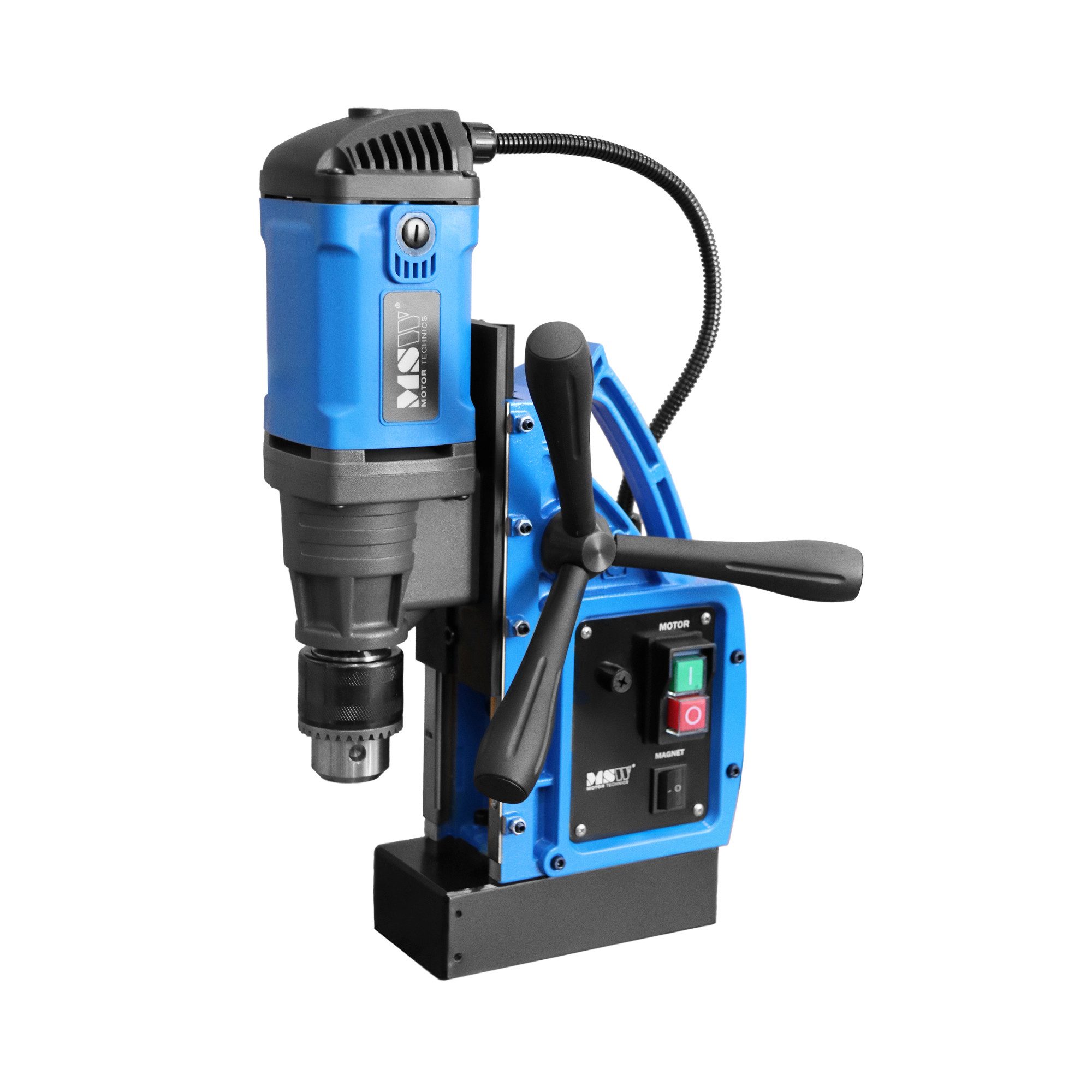 MSW Kernbohrmaschine Magnet-Bohrmaschine 1480 W 700 U/min 16 kN für 16 mm Bohrer, 230 V, max. 700 U/min