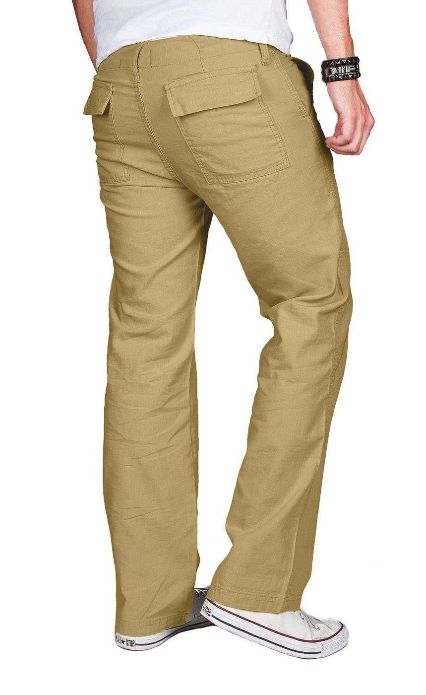 Alessandro Salvarini Leinenhose Herren – leichte Sommerhose Baumwolle Luftige Hose mit Kordelzug und bequemem Schnitt