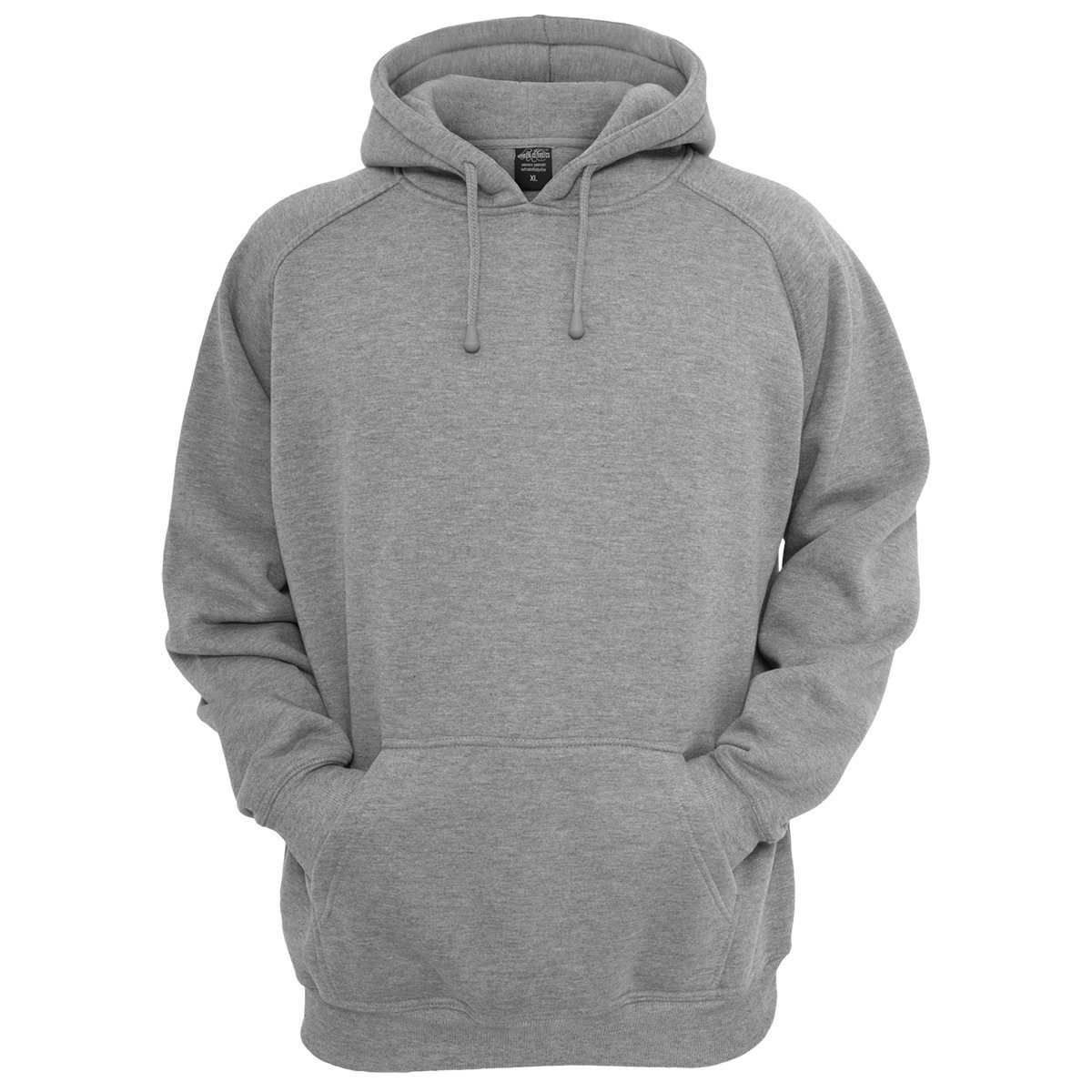 Urban Classics Plus Size Kapuzensweatshirt Große Größe Herren Urban Classics Kapuzen Sweatshirt Blank Hoody grau