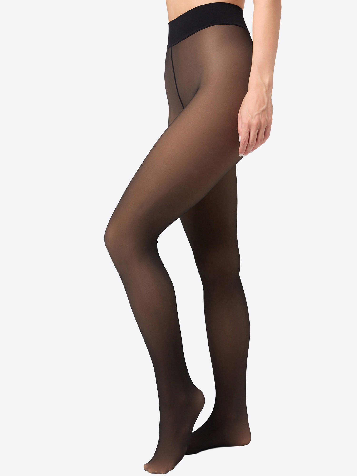 Nur Die Feinstrumpfhose 3er Sparpack Warm & Transparent strapazierfähig 80 DEN (3 St) matte Optik - innovative Stricktechnik: wirkt wie 20 DEN