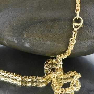 HOPLO Königskette Goldkette Königskette Länge 45cm - Breite 2,8mm - 333-8 Karat Gold, Made in Germany