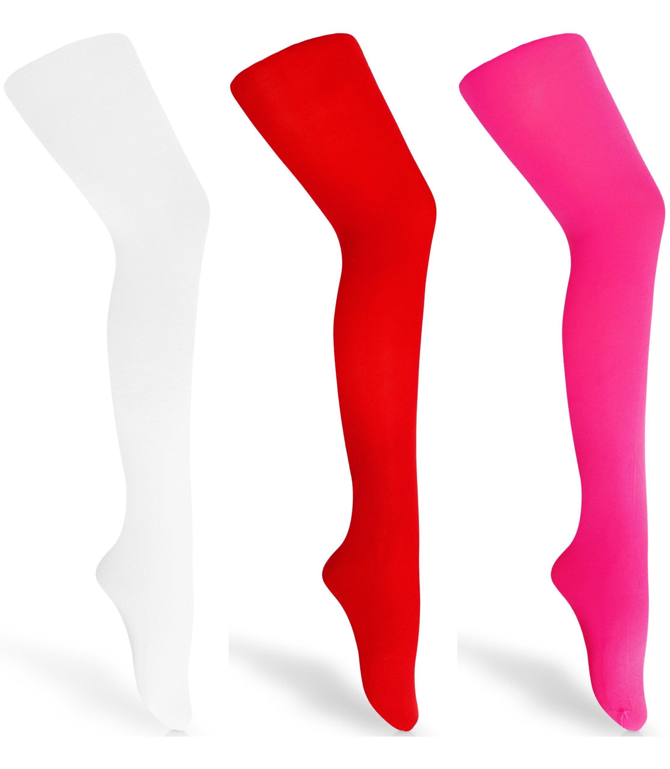 Strumpfhose 3er Pack Kinder Strumpfhose für Mädchen Microfaser 60 DEN WL-010