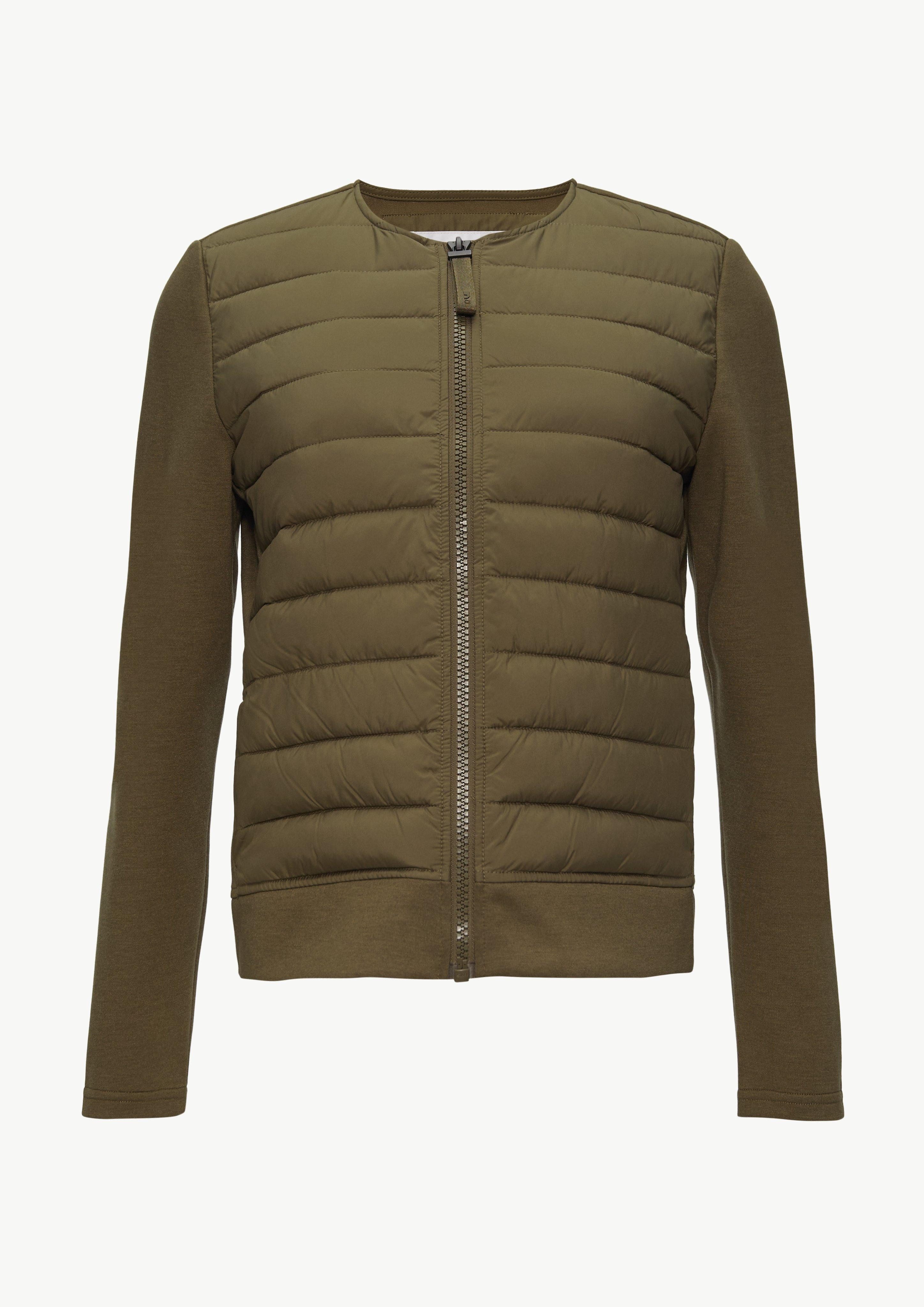 Blusenblazer Gesteppte Jacke im Fabricmix
