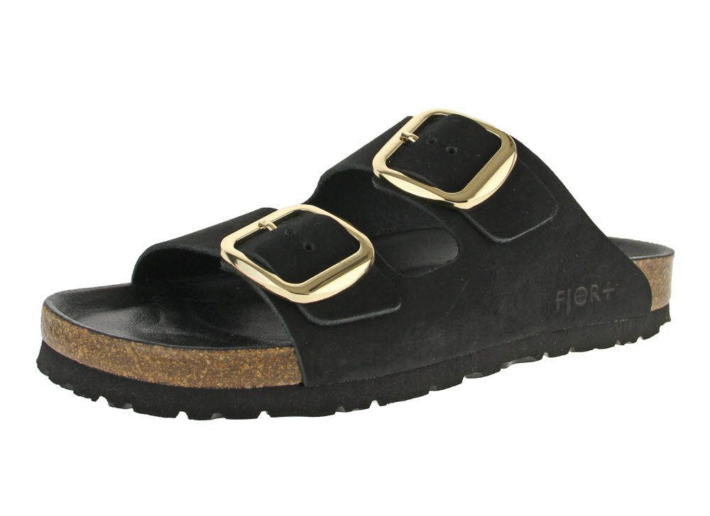 SUPERSOFT Fjort Damen Pantolette mit Fußbett Keilpantolette