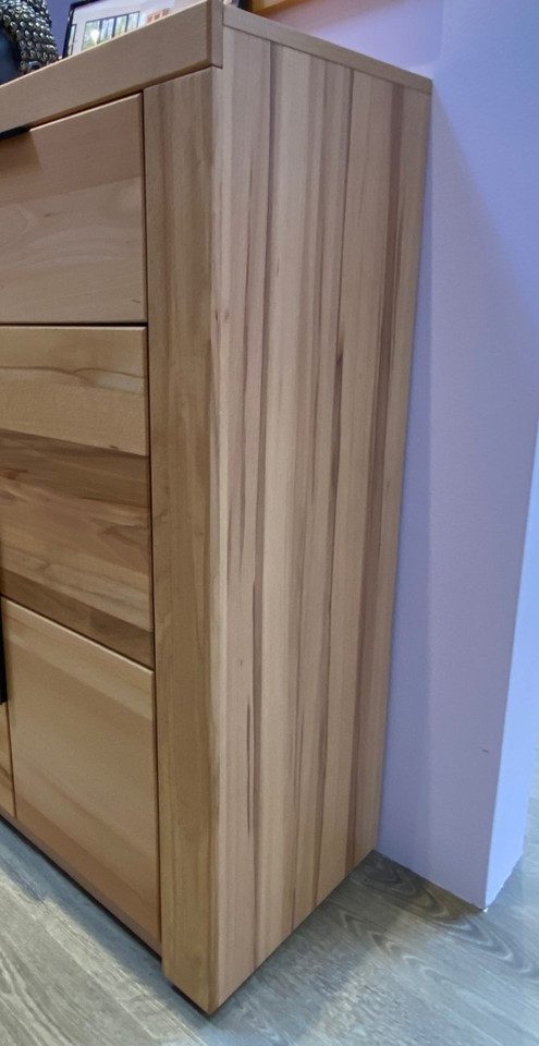 ELFO Kommode Sideboard Kommode Brest Kernbuche geölt Teilmassiv Breite 108cm, Maße: ca. B. 108 x H. 80 x T. 40 cm