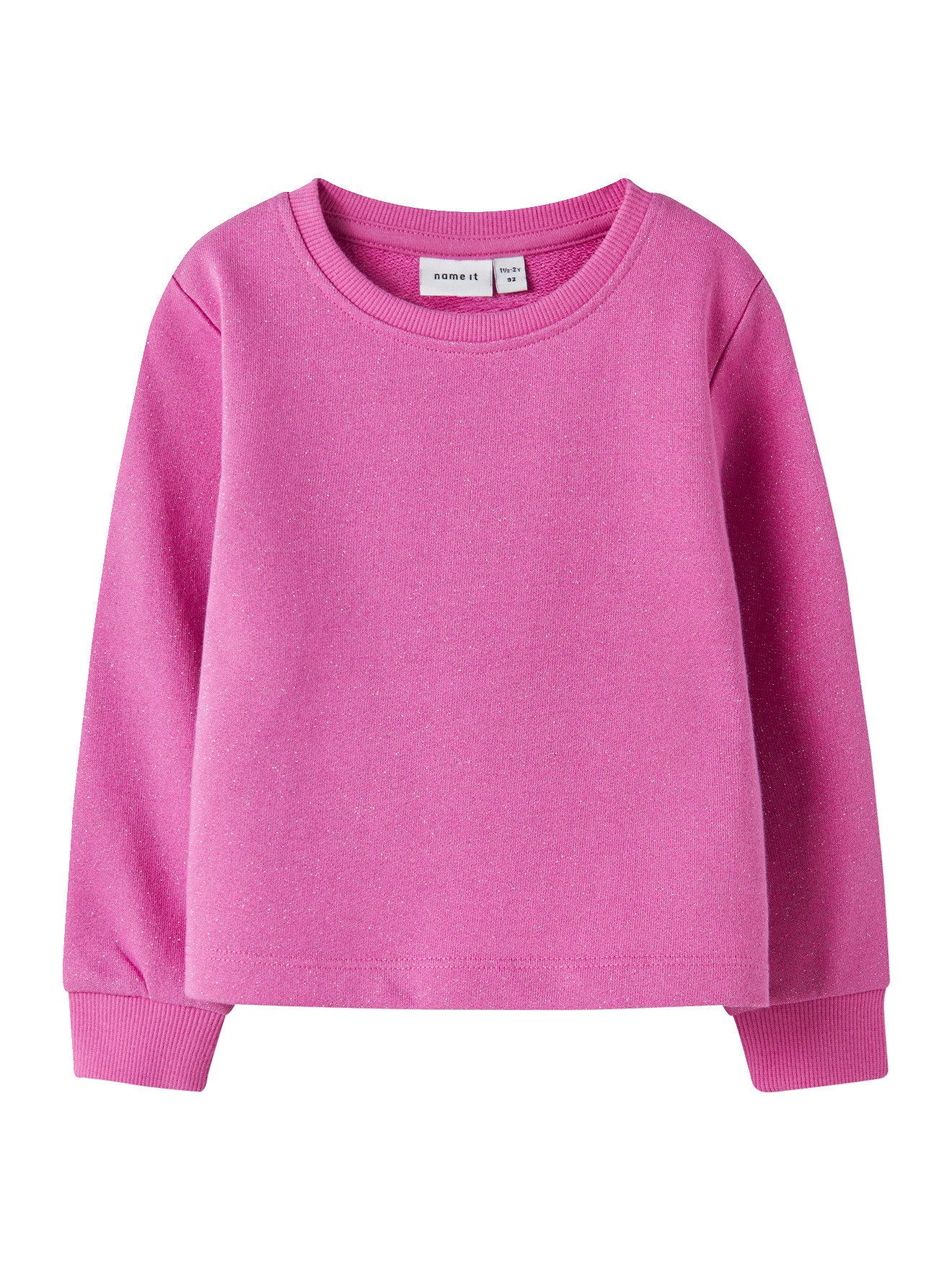 Name It Sweatjacke Sweatshirt mit Glanzeffekt Mädchen
