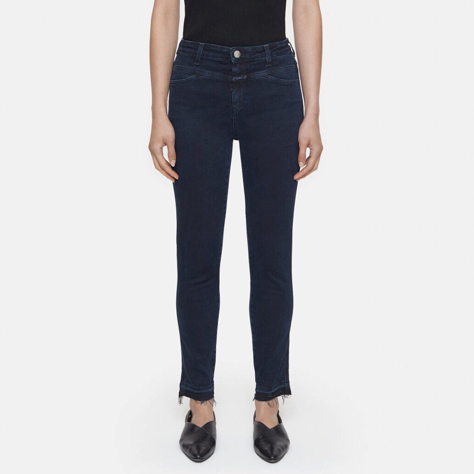 CLOSED Skinny-fit-Jeans CLOSED Jeans SKINNY PUSHER High Waist - Blue/Black