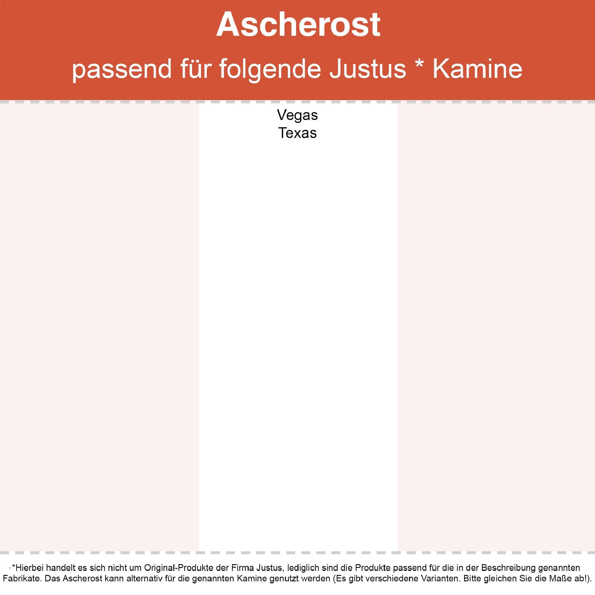 Feuerfest 123 GmbH Grillrost Kaminrost / Ascherost 195x155x10mm passend für Justus **, feuerfest & hitzebeständig - passgenau gefertigt in Deutschland – Bild 2 von 4