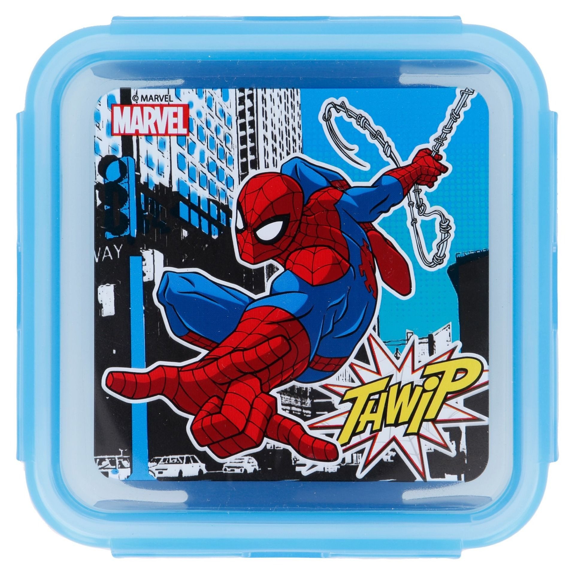 Spiderman Lunchbox Brotdose – 500 ml Quadratische Lunchbox für Snacks & Mahlzeiten