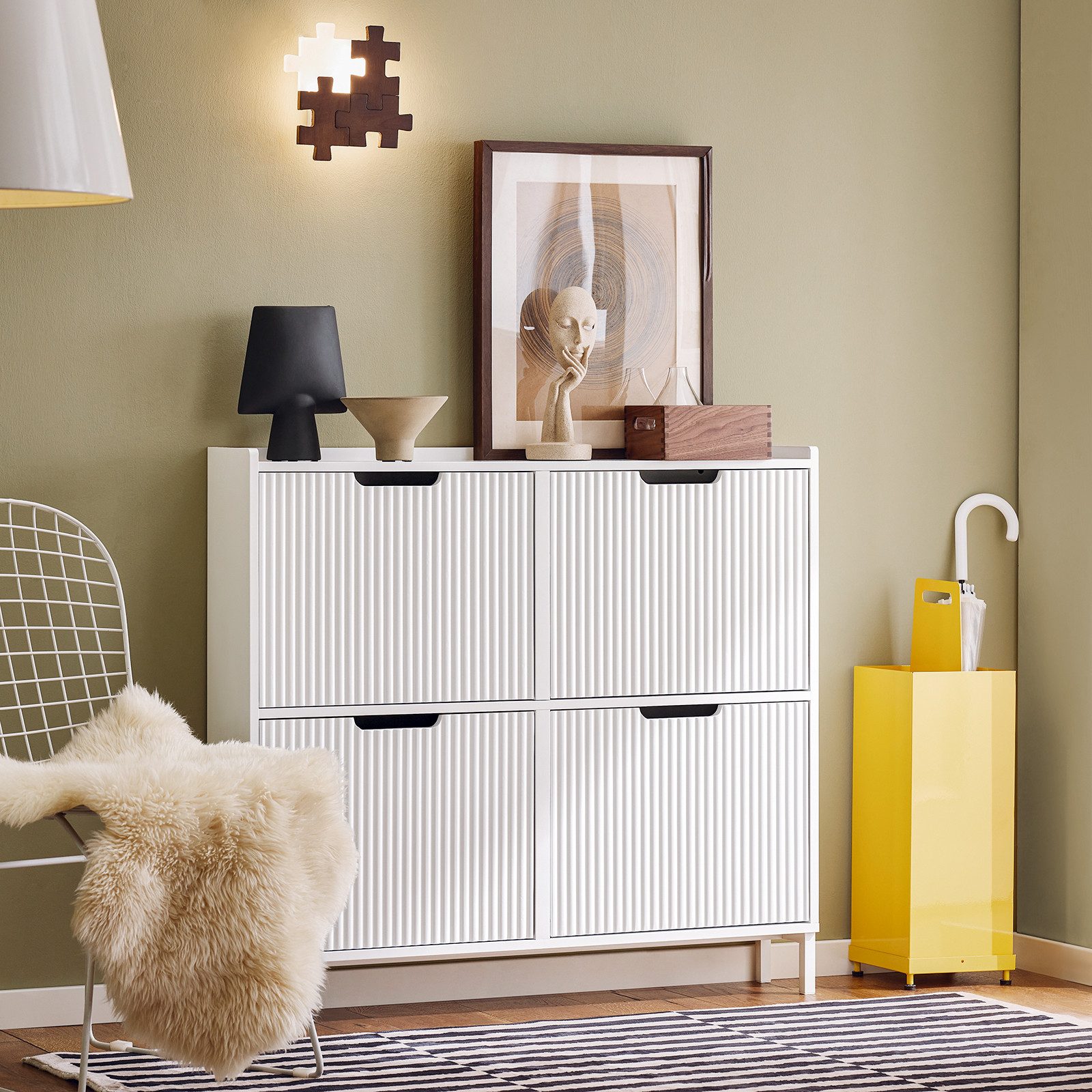 SoBuy Schuhkipper FSR177, Flurschrank Hoch Kommode für Diele, Flur, Schuhsc günstig online kaufen