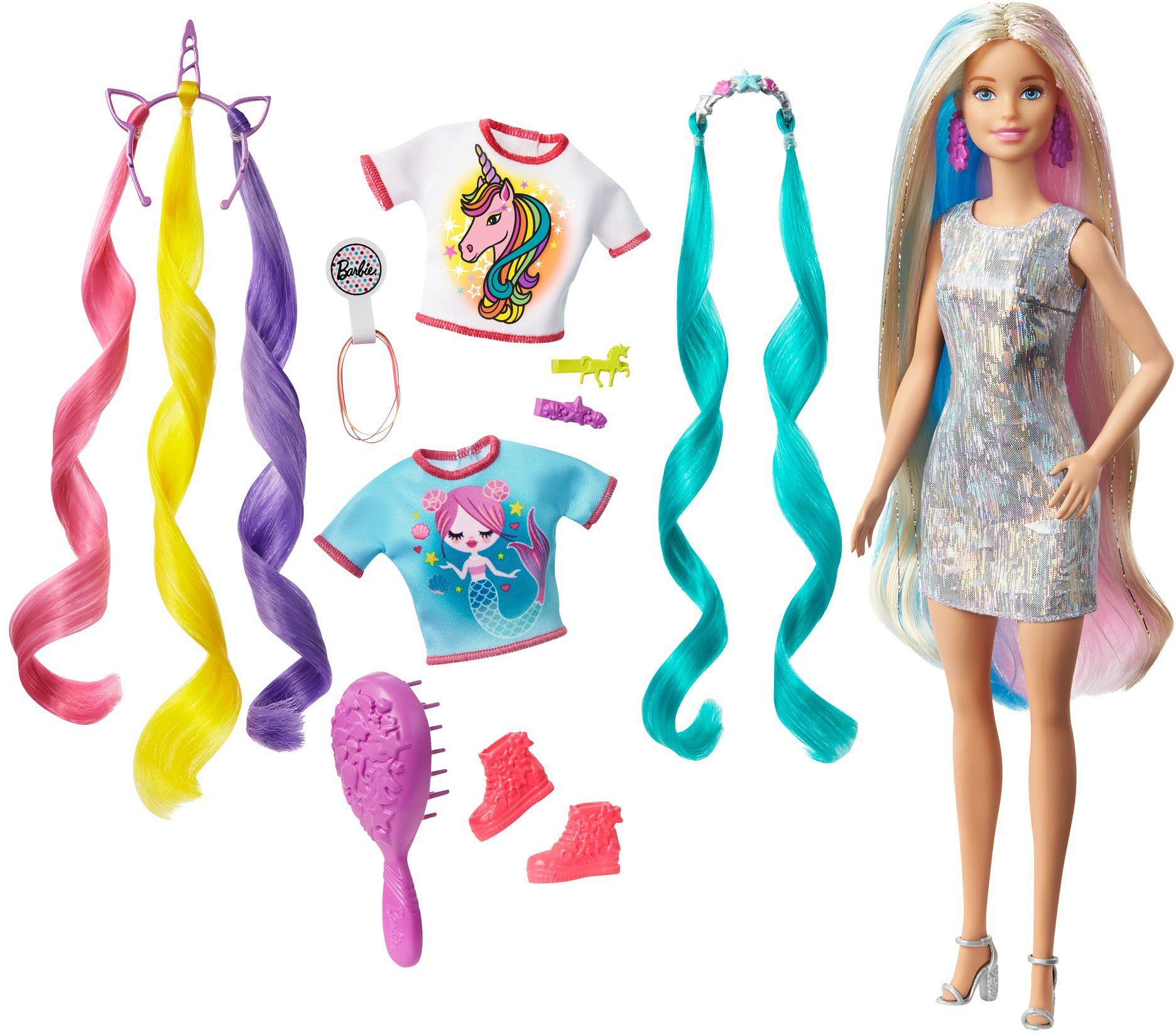 Image of Barbie Anziehpuppe »Fantasie-Haar«