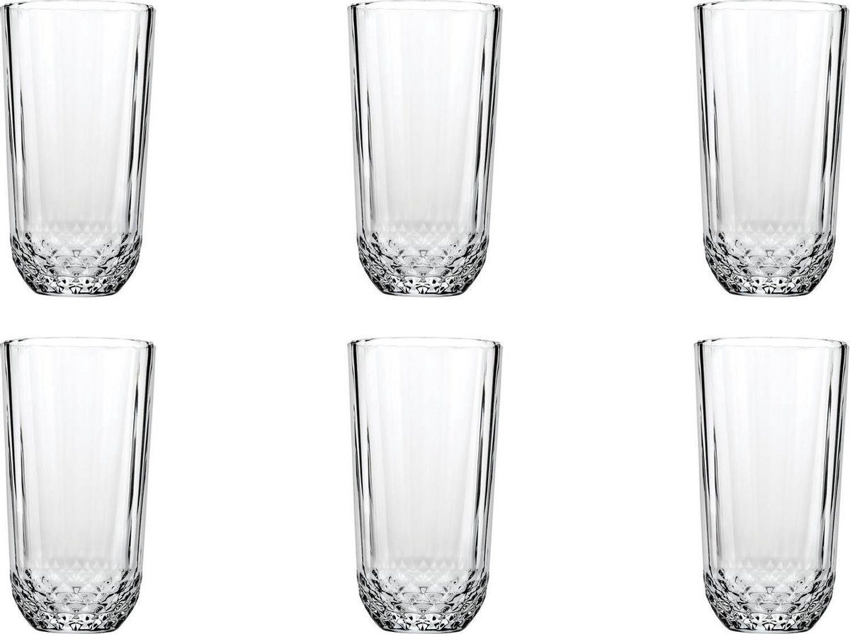 Pasabahce Gläser-Set Diony, Glas, 6-teilige Longdrinkglas