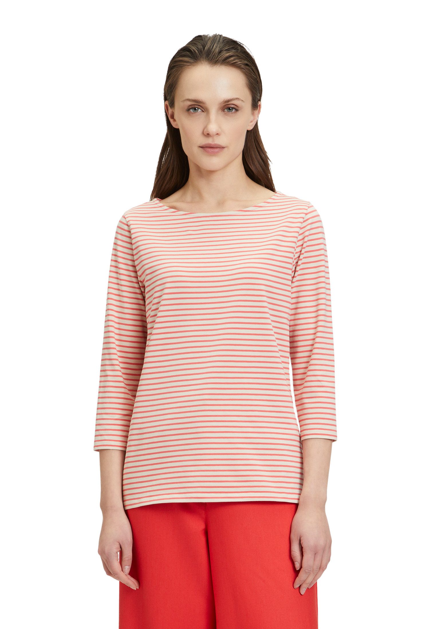 3/4-Arm-Shirt Betty Barclay Ringelshirt mit U-Boot-Ausschnitt