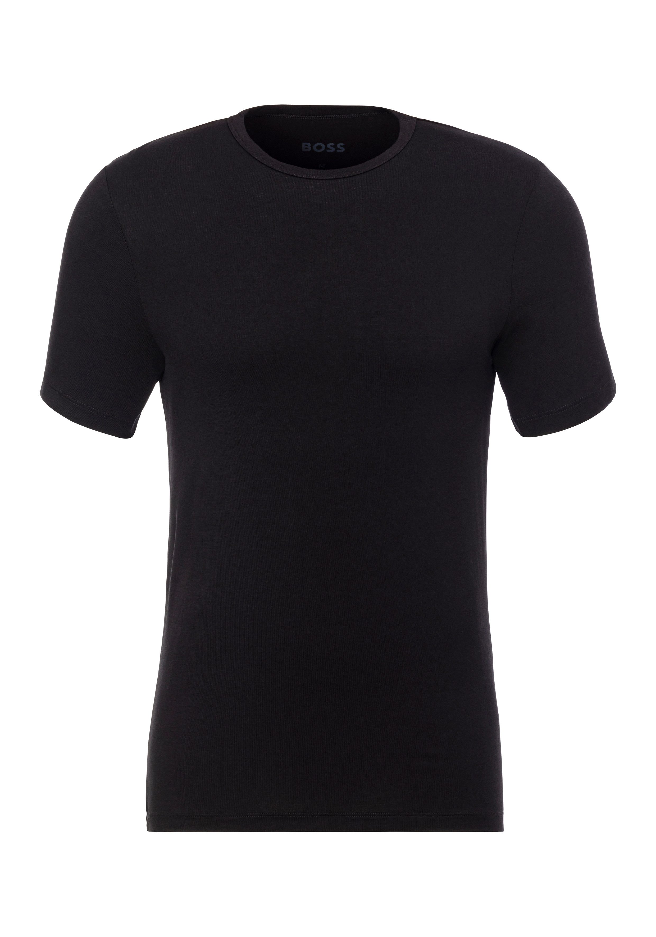 BOSS T-Shirt TShirt RN 3P Natura (3-tlg) einfarbiges T-Shirt mit Markenlabe günstig online kaufen