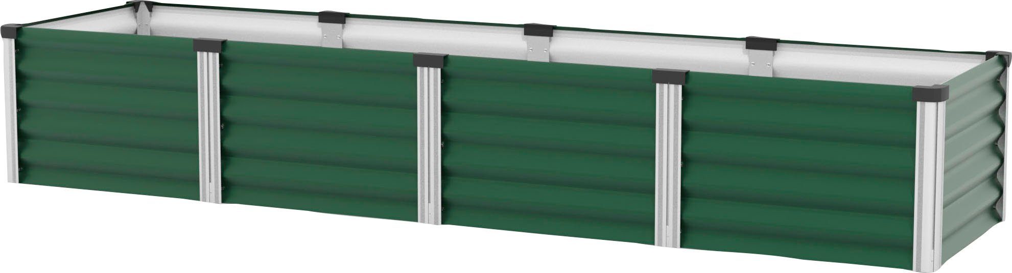 Vitavia Hochbeet Meta In&Out 401 L, BxTxH: 65x245x40 cm, seegras/alu