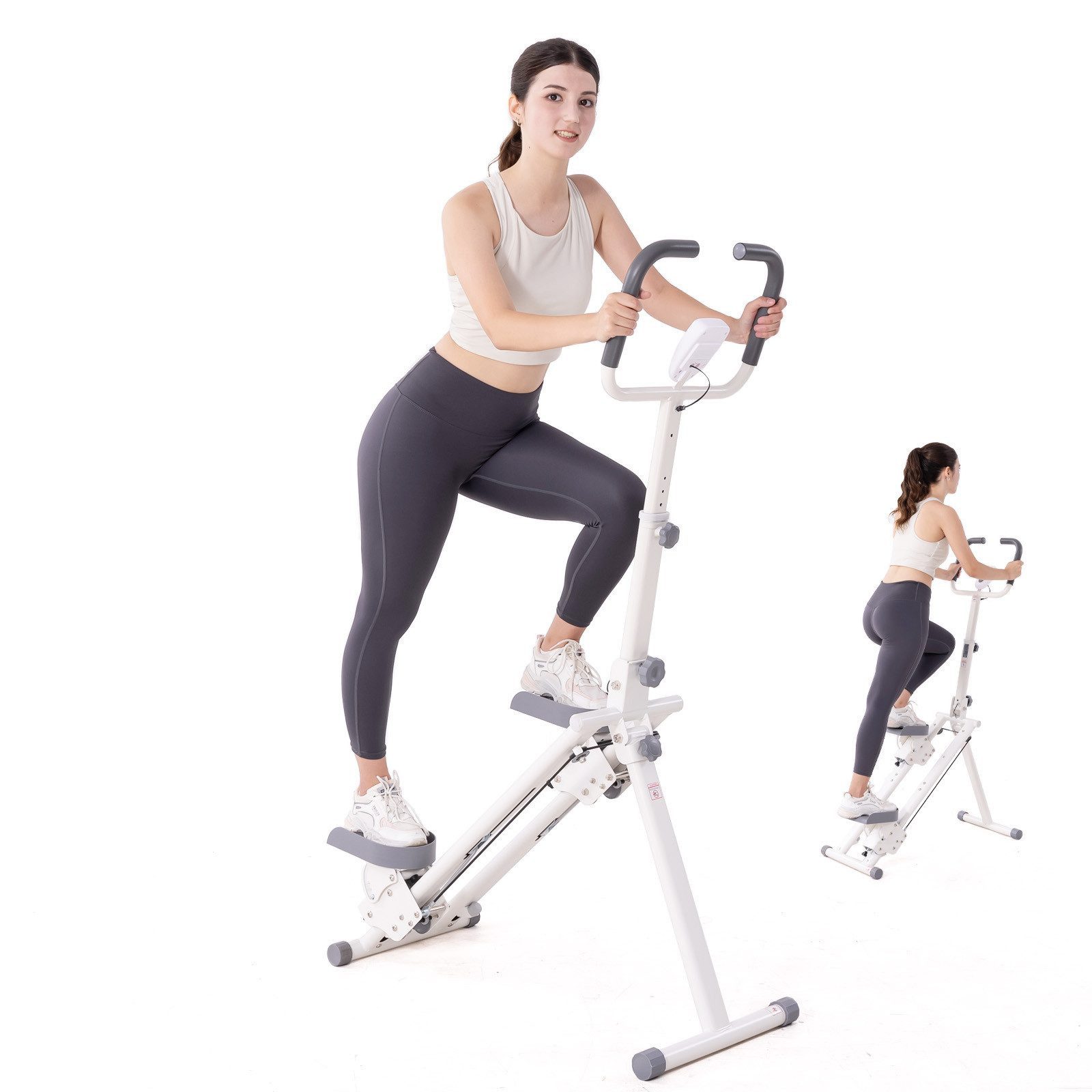 CITYSPORTS Stepper Stair Stepper Zusammenklappbarer, Stairmaster für Zuhause, Vertical Climber Treppenmeister mit Verstellbare Lenker