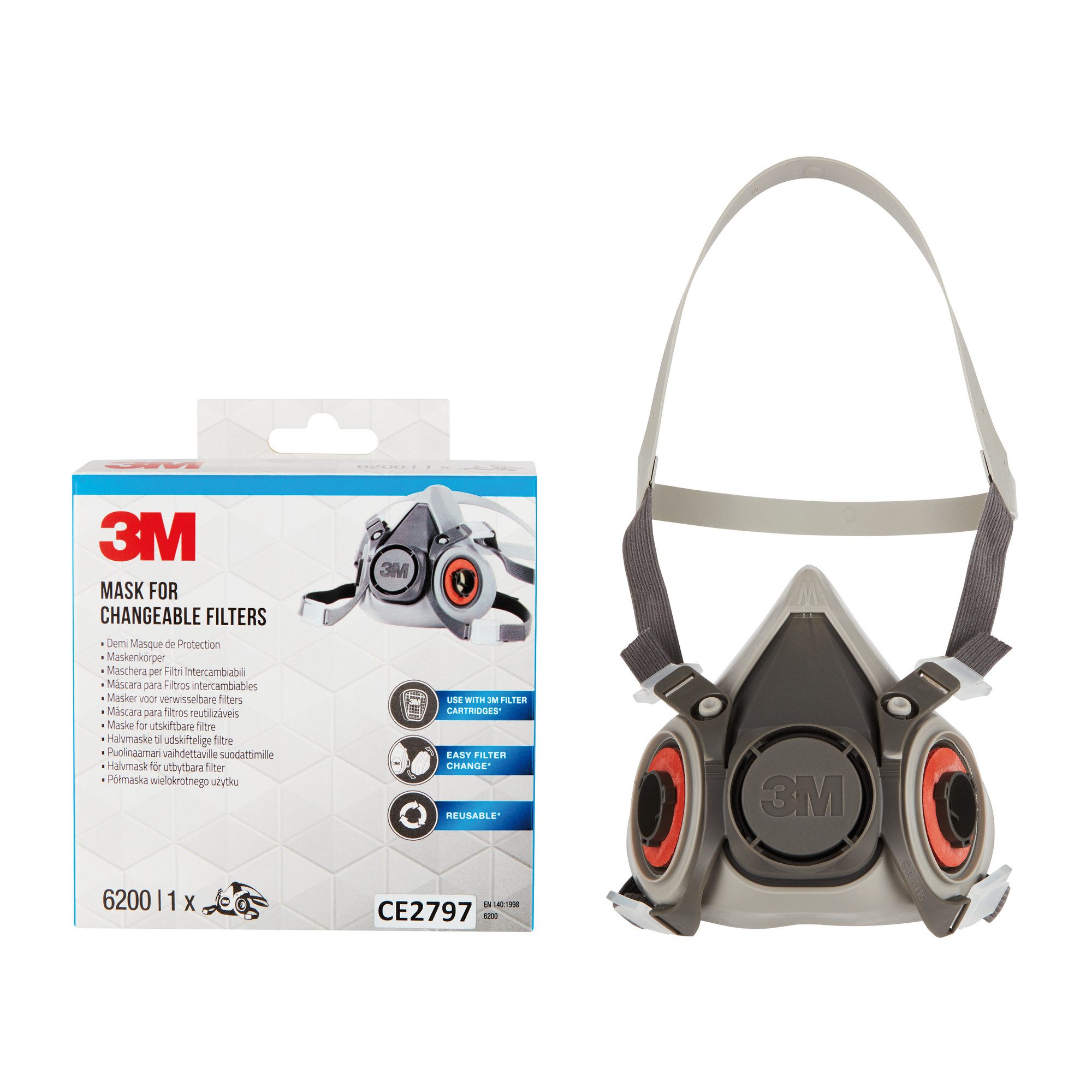 Nitril-Handschuhe Maskenkörper 6200PRO Medium (4 Stück)