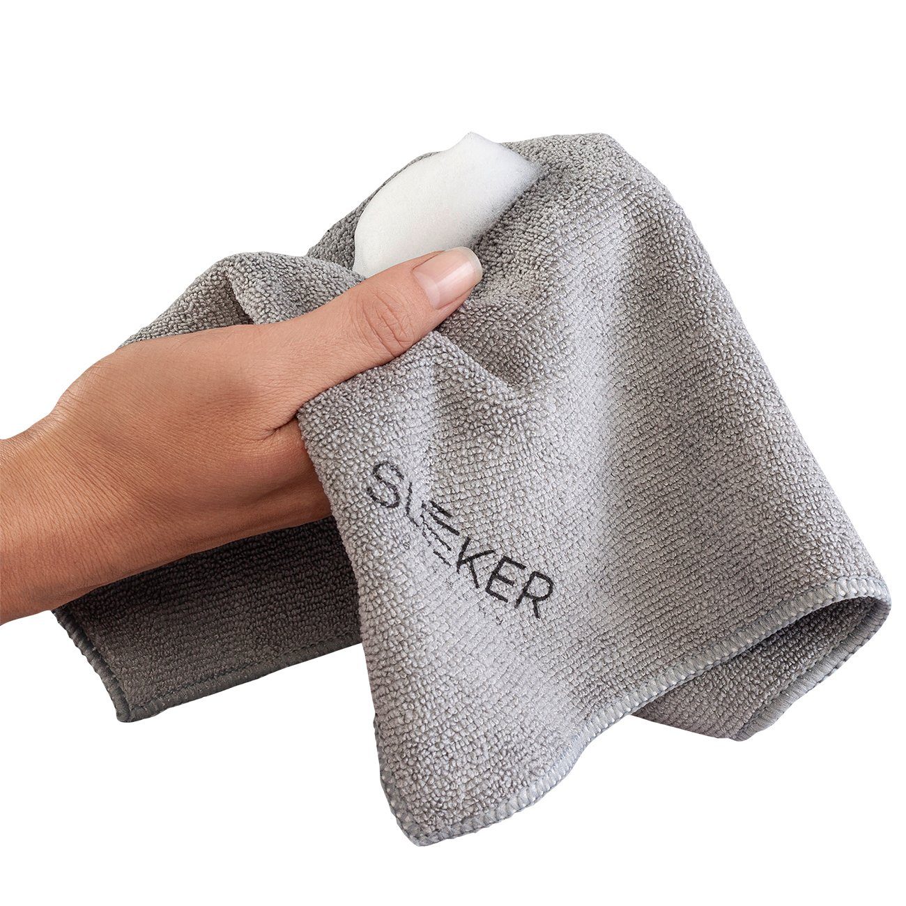 Sleeker Schuhputzbürste Microfibre Cloth Pflegemitteln, superweiches Mikrofasertuch - zum (1-tlg) perfekten Auftragen von