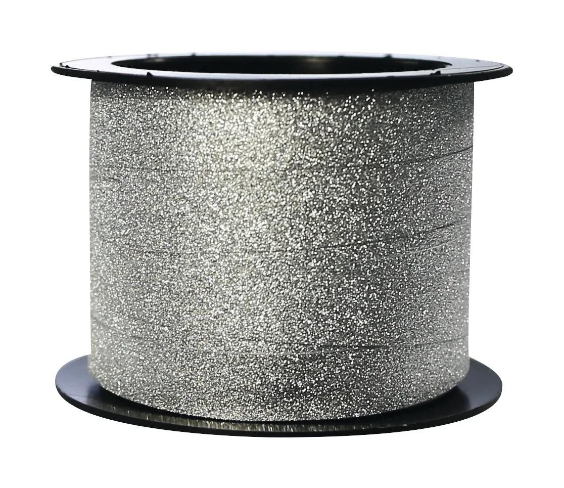 CLAIREFONTAINE Geschenkband Geschenkbänder 18 St 10mx10mm Glitzer gold/silber/schwarz 612697C, Geschenkband
