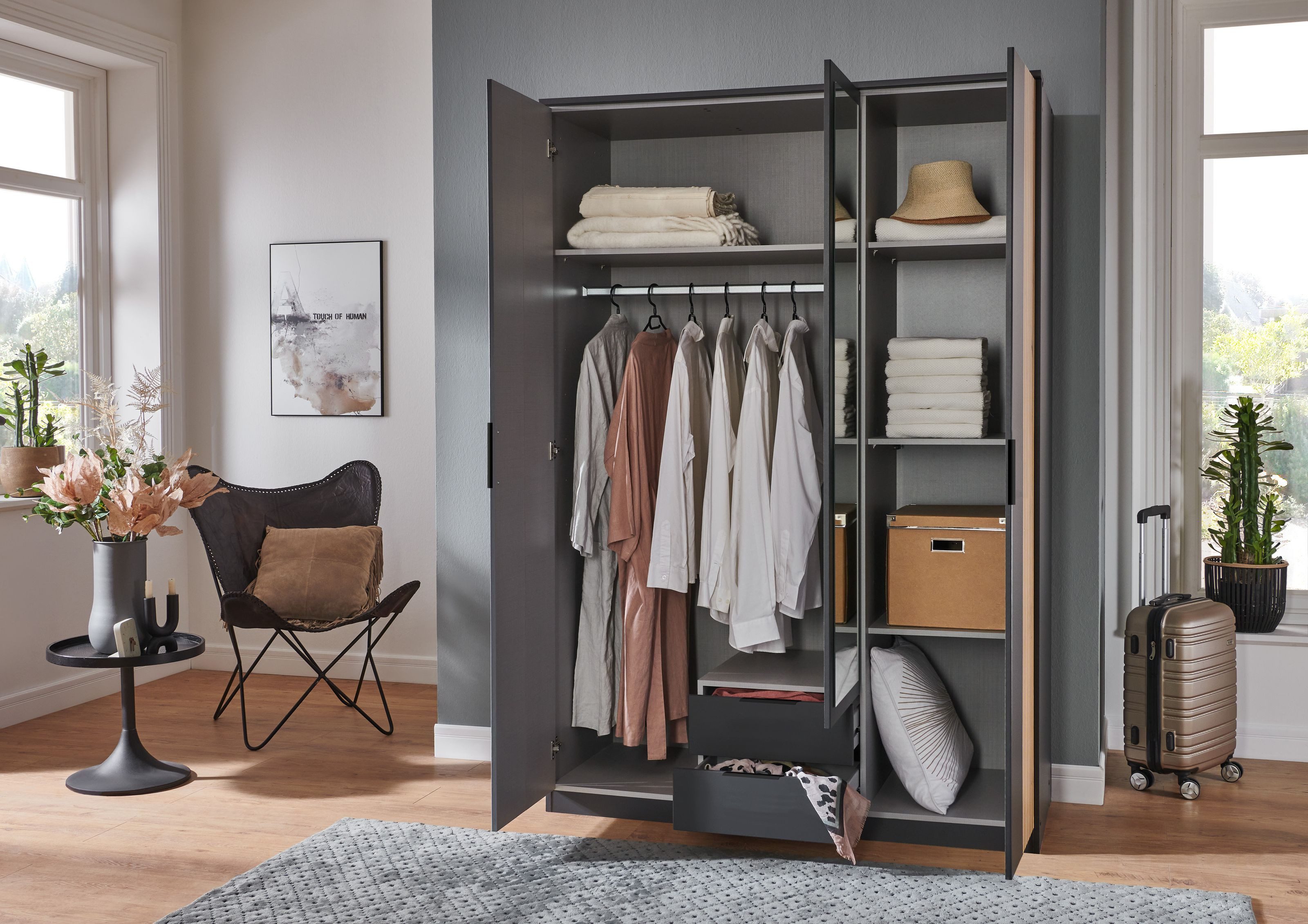 freiraum Drehtürenschrank Lübeck 135 x 199 x 58 cm (B/H/T)