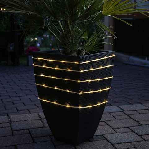 MARELIDA LED-Lichterschlauch LED Lichtschlauch warmweiß Außen Lichterkette Party Garten Balkon 12m, 120-flammig