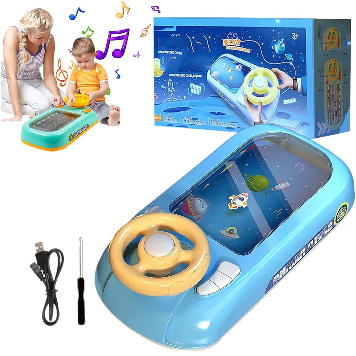 Novzep Lernspielzeug Simulations-Lenkrad mit Musik & günstig online kaufen