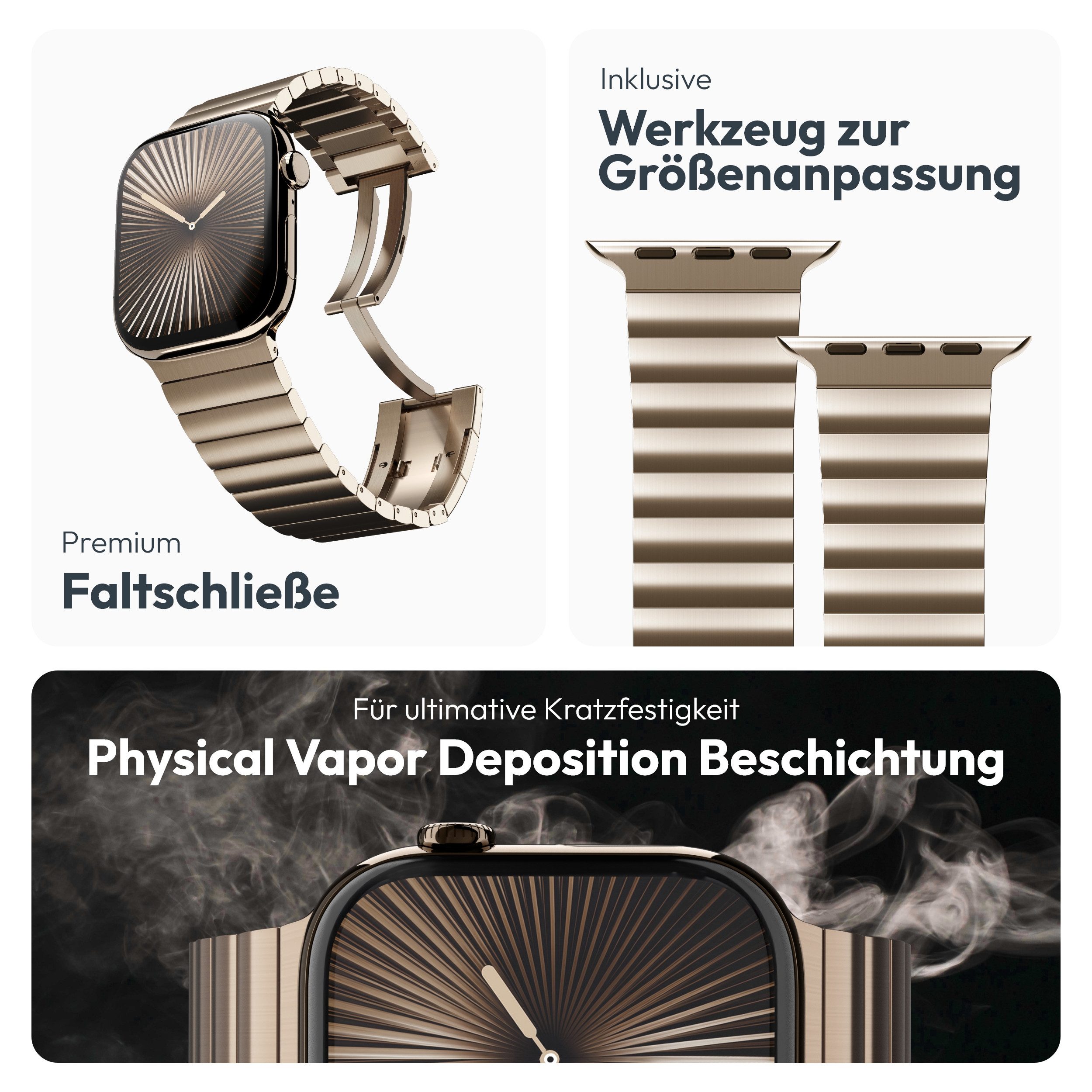 VONMÄHLEN Smartwatch-Armband Link Bracelet Pro